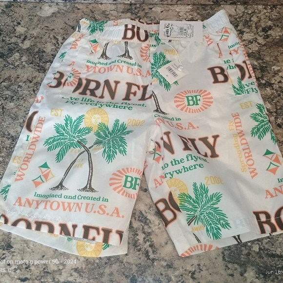 Born fly boys medium shorts with mesh lining. Brand new with tags. - Picture 1 of 6